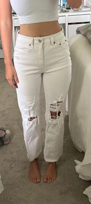 DAZE white jeans Size 25 thumbnail 1