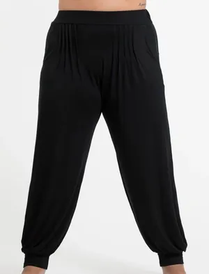 Black Harem Pant Joggers Size Size 1 thumbnail 1