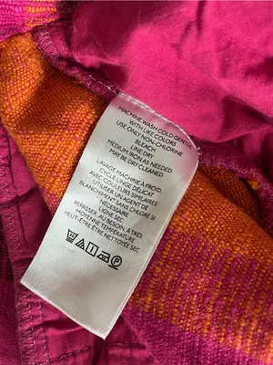 Urban Outfitters• Pink & Orange Low Rise Wide leg Martina Linen Trouser• Sz 0 thumbnail 10