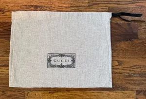 GUCCI Drawstring Dustbag Small Tan‎ and Black thumbnail 1