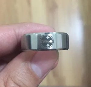 Silver stainless steel Pittsburgh Steelers Ring thumbnail 2
