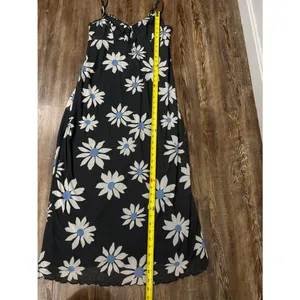 American Eagle AE Floral Daisy Mesh Midi Slip Dress Large Preppy Spring Summer thumbnail 5