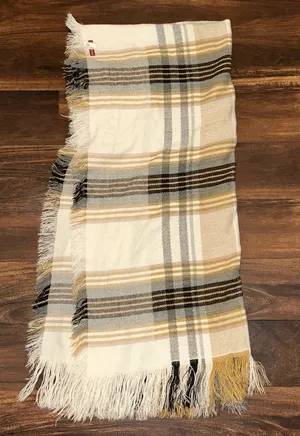 Merona Blanket Beige/BrownGray Scarf thumbnail 1