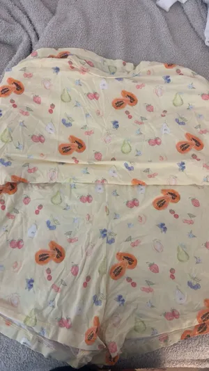 Djerf Avenue pj set shorts and short sleeve shirt. both size small. only worn a few times just to bed! thumbnail 1