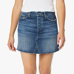 Paige Denim Blue Jean Denim Mini Skirt thumbnail 1