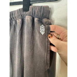 FREE PEOPLE MOVEMENT Acid Wash Brown/Gray Jogger Pants‎ Size M thumbnail 3