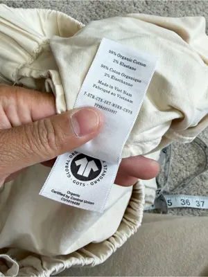 Everlane Women’s Organic Cotton The Easy Shorts Pull On Canvas in Ivory S thumbnail 9