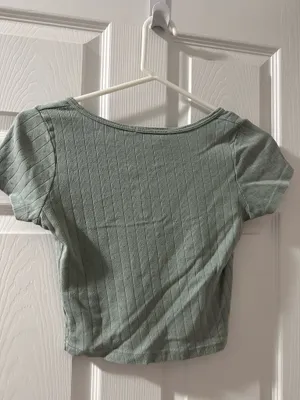 Brandy Melville Sage Green Zelly Top thumbnail 2