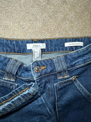 Forever 21 Mid Rise Bootcut Blue Women's Denim Jeans Size 27 thumbnail 3