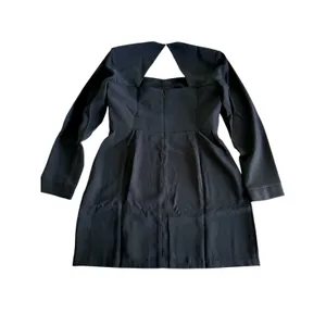Amanda Uprichard NWT Katana Dress Womens Large‎ Black Mini Square Neck LBD L/S thumbnail 7
