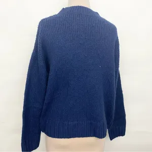 Victoria's Secret PINK Navy Blue Varsity Letter Boyfriend Sweater sz med thumbnail 3