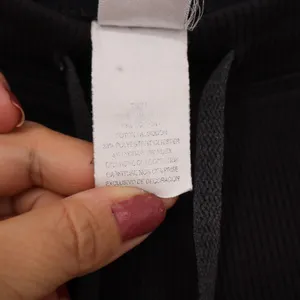 Champion Pants Womens S Ribbed Knit Straight Leg Black Drawstring Excellent thumbnail 4