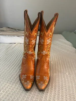 Orange Sterling River Boots Size 5.5 thumbnail 2