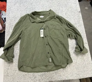Alpine Design Womens XL Corduroy Button Down Shirt Olive Haze Green ADW24301 NWT thumbnail 1