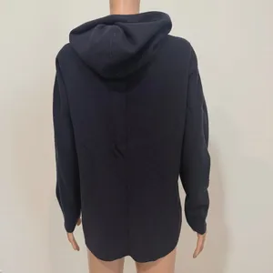 Quince medium eco knit Milano stitch pullover hooded sweater SP2 3501 thumbnail 6