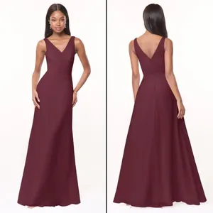 NWT Azazie Nala Cabernet Bridesmaid Dress Cocktail Gown Wedding Guest Burgundy thumbnail 2