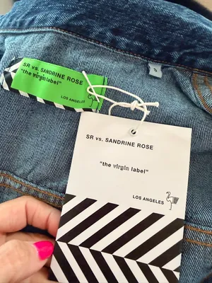 Sandrine Rose Free People Collab Tres Cool Oversized Jean Jacket Size Small NWT thumbnail 6