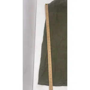 Abercrombie Fitch Vintage Y2K 90s Layering Babydoll Linen Military Green Dress M thumbnail 10