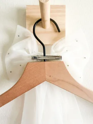 Anthro BHLDN Halter Pearl Embellished Mini Dress Size M with Pearl Bow Clip thumbnail 8