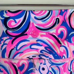 Lilly Pulitzer Weekender Luxletic‎ Leggings Crop Flamingoals Sz Small thumbnail 4