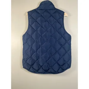 Woolrich Puffer Vest Women's L Blue Quilted‎ Duck Down Full Zip Winter Pockets thumbnail 3