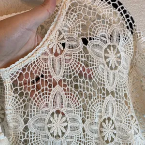 Altar'd State womens crochet blouse sz M boho cottage core hippie girly preppy thumbnail 8