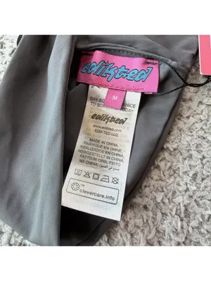 Edikted NWT Dark Gray Halter Tie Back Open Back Top Women's Medium Y2K thumbnail 4