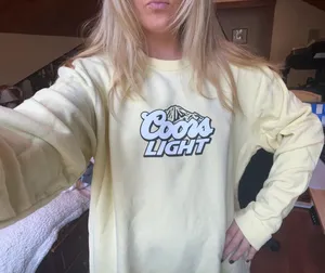 Coors Light Yellow Crewneck Size XL thumbnail 1