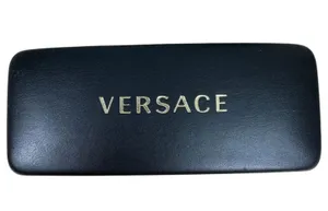 Versace Black Leather Sunglasses Case and Cloth NEW - No glasses thumbnail 1