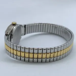 Pulsar 19mm womens Quartz analog watch silver gold tone V811-1690 6” w/battery thumbnail 3