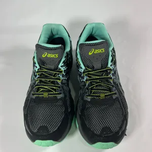 Asics Gel-Venture 6 Running Shoes Womens 9.5 Black Mint T7G8N‎ Trail Athletic thumbnail 3