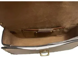 Coach Ivory Glove Tan Leather w/ Crystal Rivets Studio Baguette Shoulder Bag New thumbnail 6