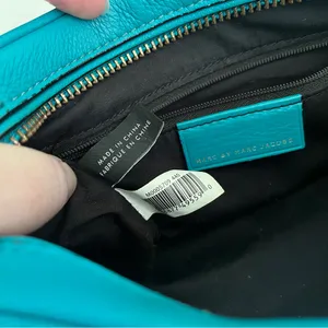 Marc by Marc Jacobs Turquoise Leather ‘Sally’ Crossbody Bag thumbnail 10