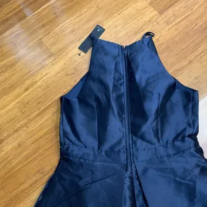 Lulus‎ Broadway Show High Low Maxi Dress Size Medium Navy Formal Party Elegant thumbnail 5