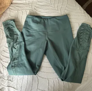 Teal Workout Leggings thumbnail 3