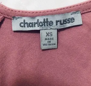 Charlotte Russe Dusty Rose Crop Top thumbnail 3