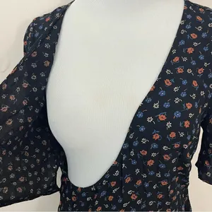 Madewell Wrap-Front Romper in Prairie Posies 4 thumbnail 7