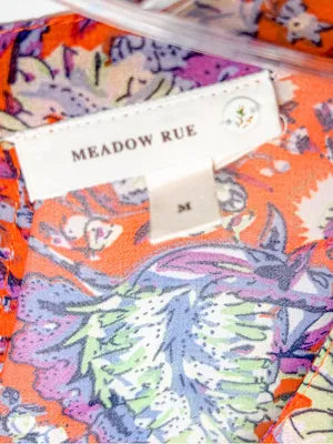 Anthropologie Meadow Rue Floral Colorblock Sleeveless Top, EUC, Medium thumbnail 11