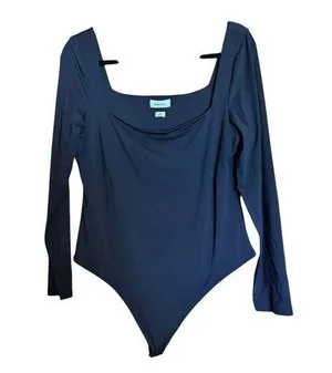Babaton Aritzia Bodysuit Womens 2XL Black Snap Button Thong One Piece thumbnail 1