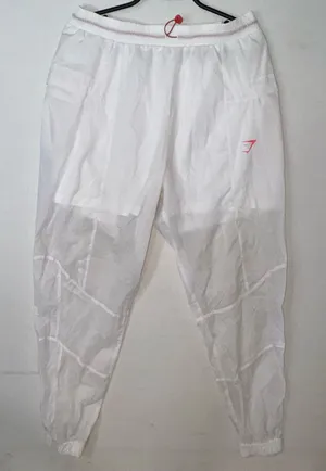 Gymshark Women's White Nylon Jogger Pants M Activewear Lightweight Pockets thumbnail 1