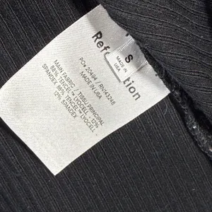 Reformation‎ Jeans Womens Black Ribbed Keyhole Bell Sleeve Mini Dress Size S USA thumbnail 6