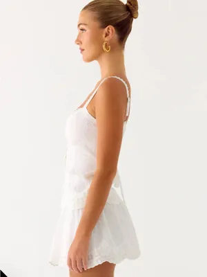 Peppermayo White Lace Button-Front Tank (Addictive Top - White) thumbnail 7