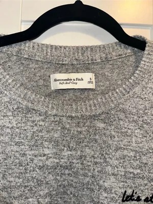 NWOT Abercrombie & Fitch "Let's Stay Home" Soft Cozy Sweater thumbnail 3