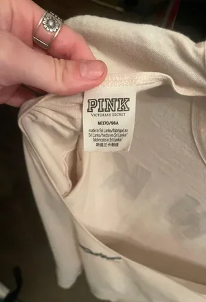 PINK Open Back Long Sleeve Top thumbnail 3