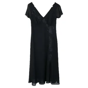 Vintage Y2K J.B.S. Black Lace Midi Dress thumbnail 3