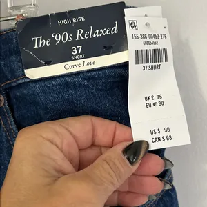 Abercrombie & Fitch Curve Love The 90’s High Rise Relaxed Jeans thumbnail 8