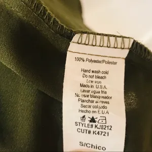 Boutique On the road green olive duster kimono sz small thumbnail 3