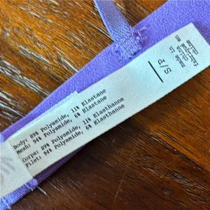 Madewell Purple Floral Lace Triangle Bralette Adjustable Straps Small‎ SP thumbnail 4