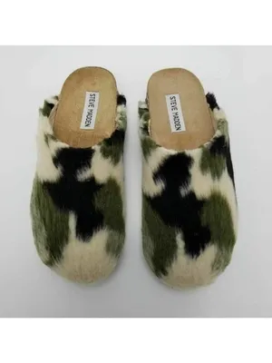 Steve Madden Womens Vesa Clog Slippers Camouflage thumbnail 3