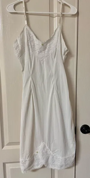 Vintage White Lace Trim dress thumbnail 1